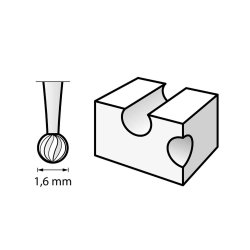 Dremel 106 graveringsskrer 1.6 mm.