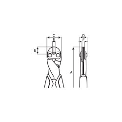 Bahco Mini Boltsaks 1520G 200 mm