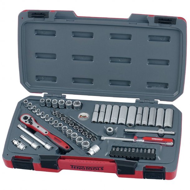 Teng Tools Topnglest 1/4" T1460. 60 dele