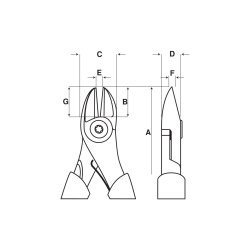 Bahco Sidebidetang 2101D 125 mm