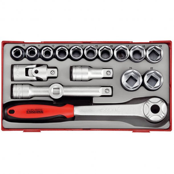 Teng Tools Topnglest 17 dele TT1218 6-kant