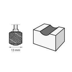 Dremel 408 slibebnd  13 mm. korn 60