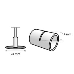 Dremel 409 skreskiver  24 mm.