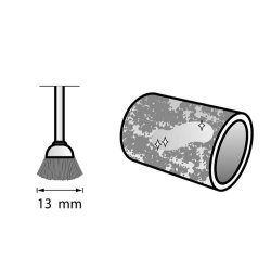 Dremel 442 stlbrste, kulstof  19 mm
