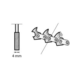 Dremel 453 Kdesavskrpende slibesten 4,0 mm.