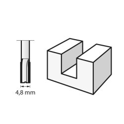 Dremel 652 overfrserbor HSS 4,8 mm.