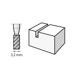Dremel 570 fugefrser 3,2 mm.