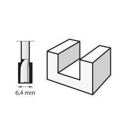Dremel 654 overfrserbor HSS 6,4 mm
