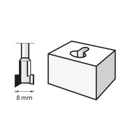 Dremel 655 nglehulsoverfrserbor HSS 8,0 mm.
