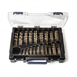 HSS bors�t i rumkasse med cobolt 1-10 mm. 100 stk.