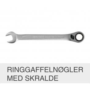 Ringgaffelngler med skralde